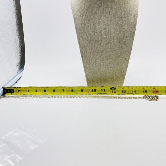 Compass Pendant Necklace Gold Tone Fleur de Lis Classic Career Cosplay LARP - Picture 5 of 8